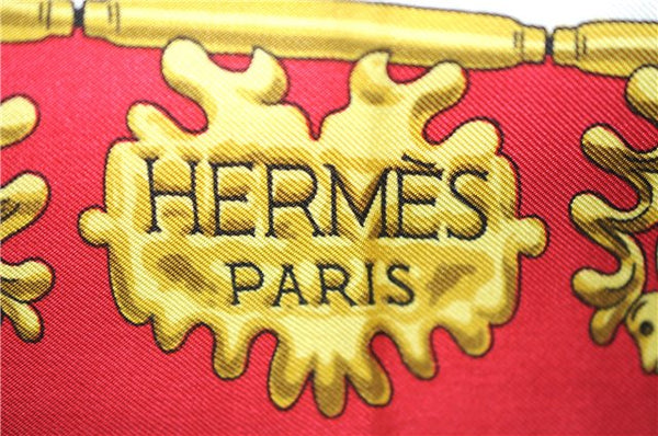 Authentic HERMES Carre 90 Scarf "LES CAVALIERS D'OR " Silk Pink Box 6691E