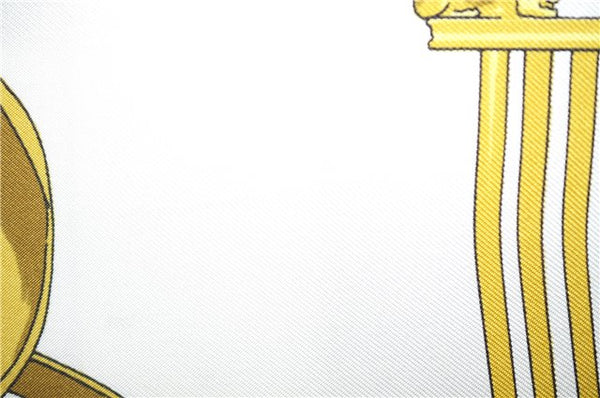 Authentic HERMES Carre 90 Scarf "LES CAVALIERS D'OR " Silk Pink Box 6691E