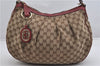 Authentic GUCCI Sukey Shoulder Bag GG Canvas Leather 232955 Brown 6691F