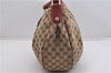 Authentic GUCCI Sukey Shoulder Bag GG Canvas Leather 232955 Brown 6691F