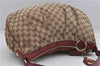 Authentic GUCCI Sukey Shoulder Bag GG Canvas Leather 232955 Brown 6691F