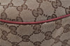 Authentic GUCCI Sukey Shoulder Bag GG Canvas Leather 232955 Brown 6691F