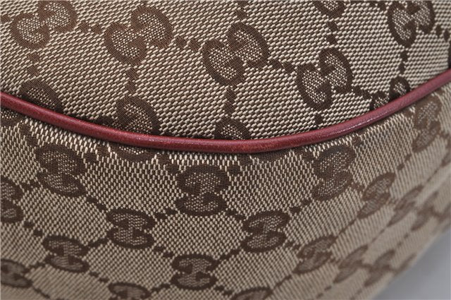 Authentic GUCCI Sukey Shoulder Bag GG Canvas Leather 232955 Brown 6691F