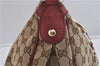 Authentic GUCCI Sukey Shoulder Bag GG Canvas Leather 232955 Brown 6691F