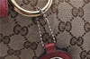 Authentic GUCCI Sukey Shoulder Bag GG Canvas Leather 232955 Brown 6691F