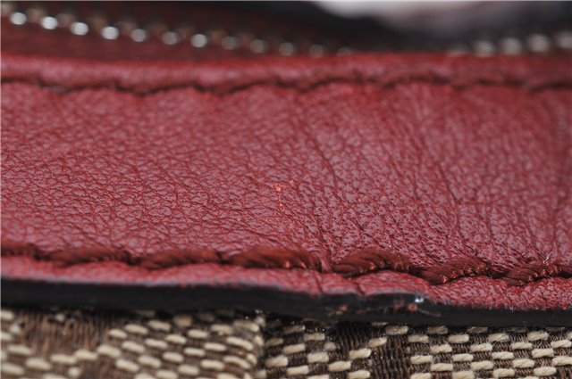 Authentic GUCCI Sukey Shoulder Bag GG Canvas Leather 232955 Brown 6691F