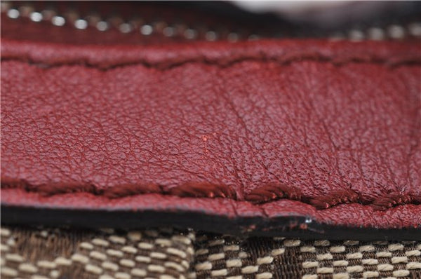 Authentic GUCCI Sukey Shoulder Bag GG Canvas Leather 232955 Brown 6691F