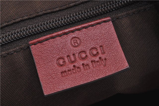 Authentic GUCCI Sukey Shoulder Bag GG Canvas Leather 232955 Brown 6691F