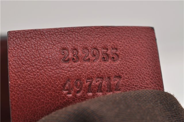 Authentic GUCCI Sukey Shoulder Bag GG Canvas Leather 232955 Brown 6691F