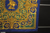 Authentic HERMES Carre 90 Scarf "LES TUILERIES " Silk Blue Green Box 6692E