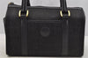 Authentic GUCCI Vintage Hand Boston Bag Purse Canvas Leather Black Junk 6692I