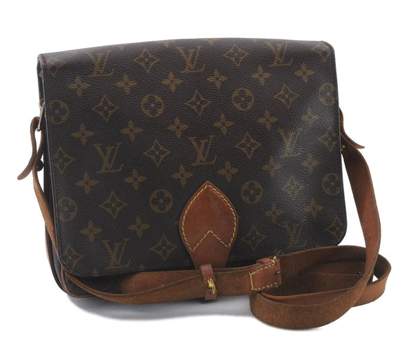 Auth LOUIS VUITTON Monogram Cartouchiere GM Shoulder Cross Bag M51252 LV 6693C
