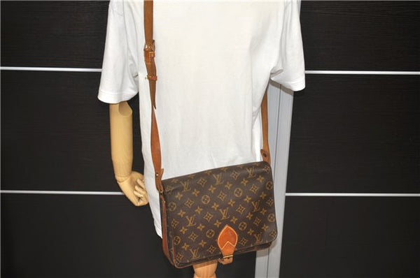 Auth LOUIS VUITTON Monogram Cartouchiere GM Shoulder Cross Bag M51252 LV 6693C