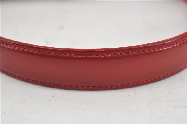 Authentic GUCCI Vintage Shoulder Hand Bag Purse Leather Red 6694D