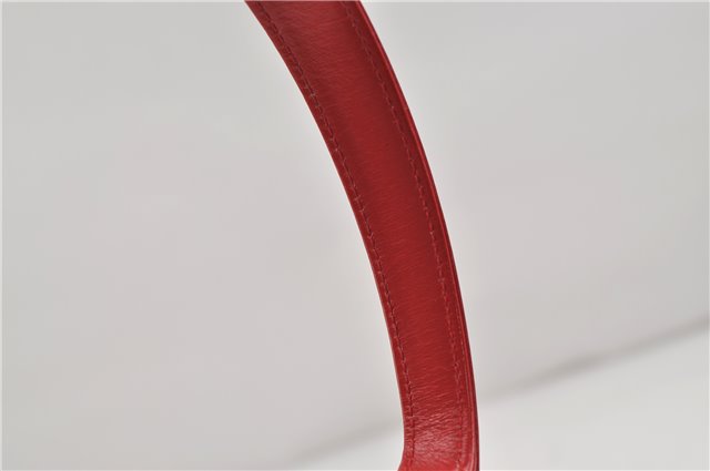 Authentic GUCCI Vintage Shoulder Hand Bag Purse Leather Red 6694D