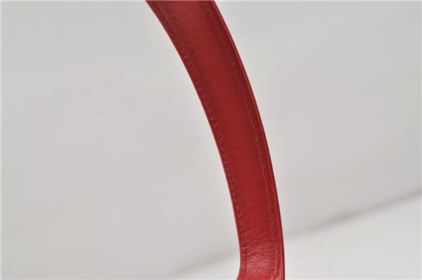 Authentic GUCCI Vintage Shoulder Hand Bag Purse Leather Red 6694D