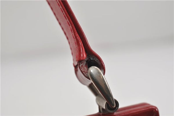 Authentic GUCCI Vintage Shoulder Hand Bag Purse Leather Red 6694D