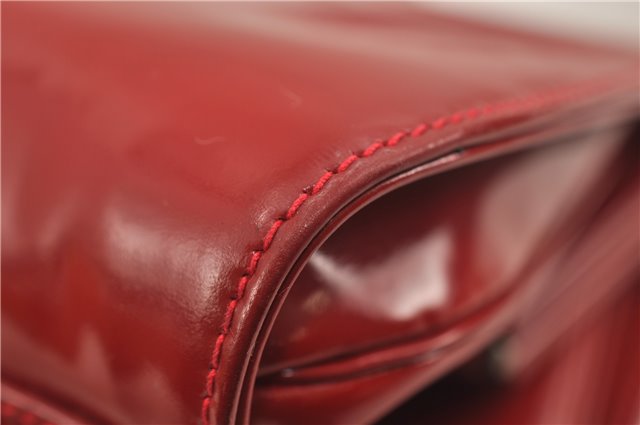 Authentic GUCCI Vintage Shoulder Hand Bag Purse Leather Red 6694D