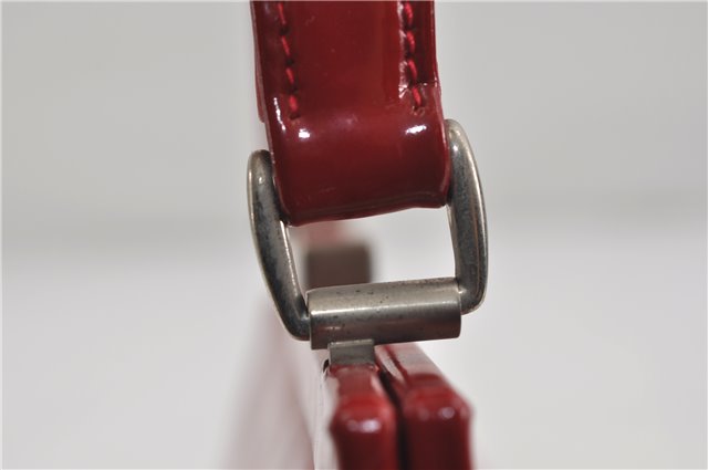 Authentic GUCCI Vintage Shoulder Hand Bag Purse Leather Red 6694D