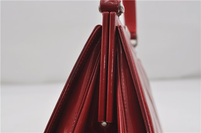 Authentic GUCCI Vintage Shoulder Hand Bag Purse Leather Red 6694D