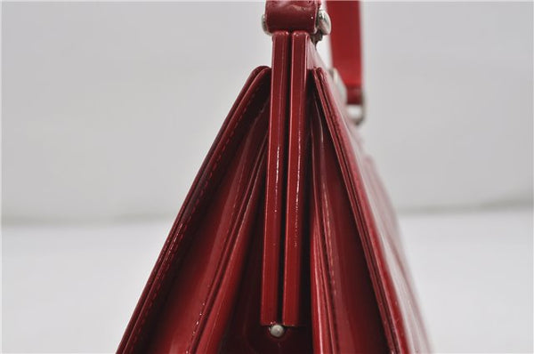 Authentic GUCCI Vintage Shoulder Hand Bag Purse Leather Red 6694D