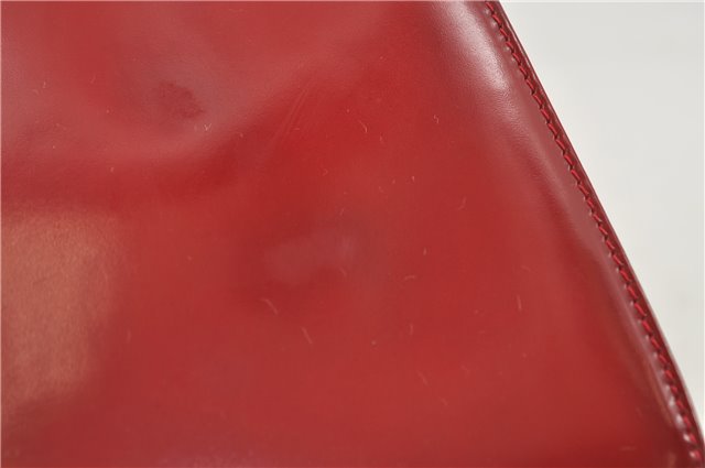 Authentic GUCCI Vintage Shoulder Hand Bag Purse Leather Red 6694D