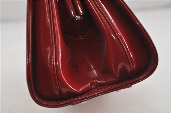 Authentic GUCCI Vintage Shoulder Hand Bag Purse Leather Red 6694D