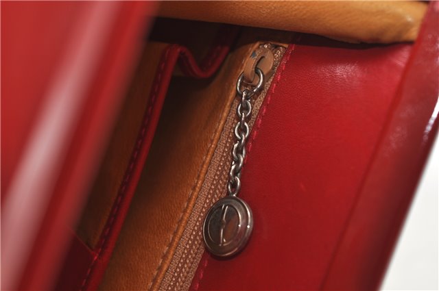 Authentic GUCCI Vintage Shoulder Hand Bag Purse Leather Red 6694D