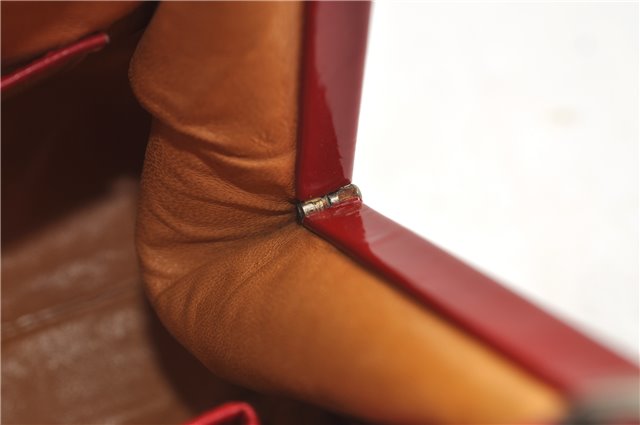 Authentic GUCCI Vintage Shoulder Hand Bag Purse Leather Red 6694D