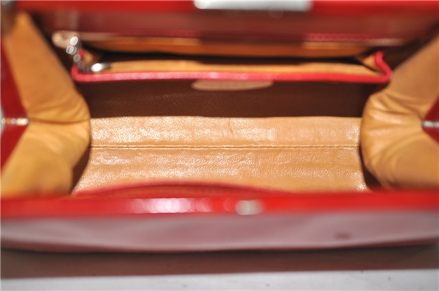 Authentic GUCCI Vintage Shoulder Hand Bag Purse Leather Red 6694D