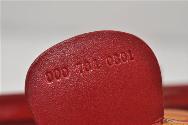 Authentic GUCCI Vintage Shoulder Hand Bag Purse Leather Red 6694D