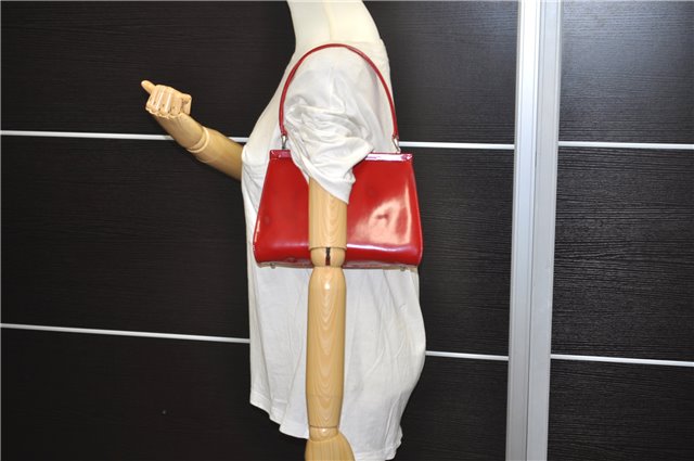 Authentic GUCCI Vintage Shoulder Hand Bag Purse Leather Red 6694D