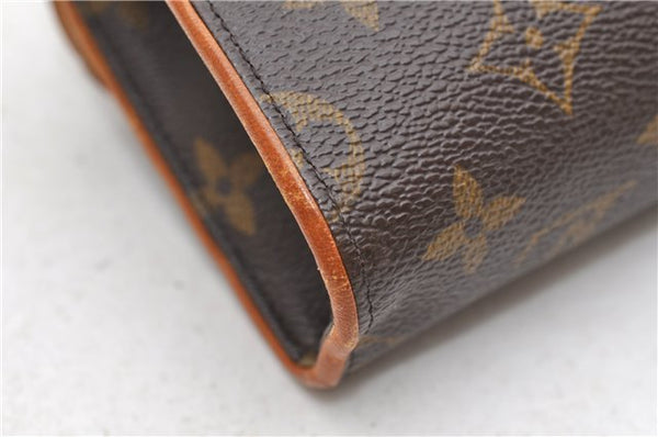 Auth Louis Vuitton Monogram Pochette Florentine Pouch Waist Bag M51855 LV 6695D