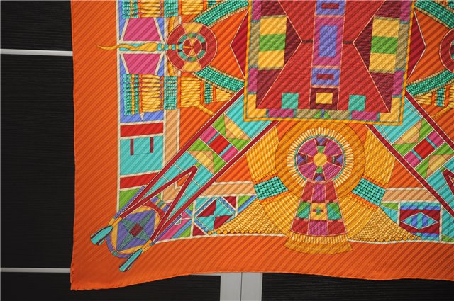 Authentic HERMES Pleats Scarf 