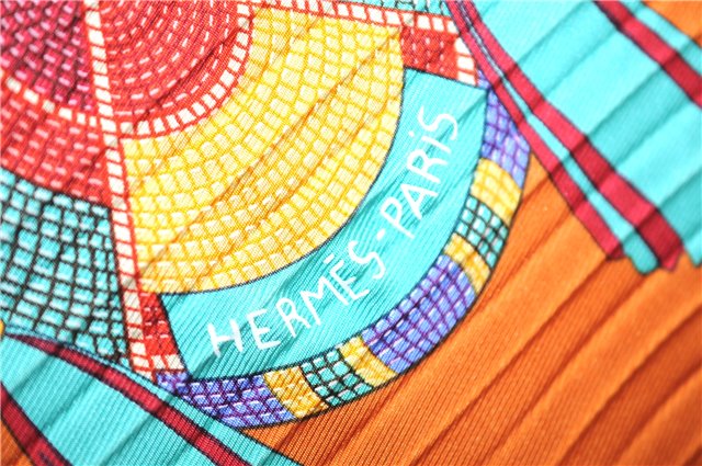 Authentic HERMES Pleats Scarf 