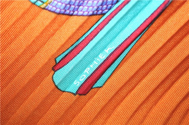 Authentic HERMES Pleats Scarf 