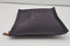 Authentic HERMES Vintage Yachting GM Pouch Purse Canvas Purple 6697I