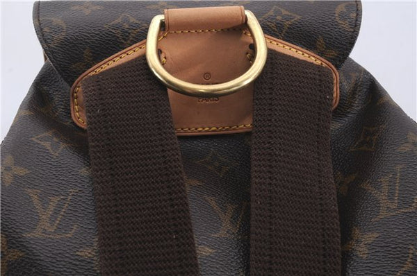 Authentic Louis Vuitton Monogram Montsouris GM Backpack M51135 LV 6698D