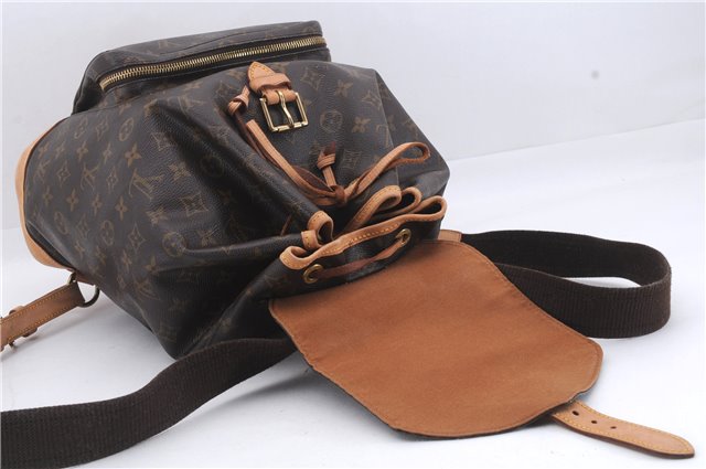 Authentic Louis Vuitton Monogram Montsouris GM Backpack M51135 LV 6698D