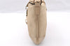 Authentic GUCCI Square GG Shoulder Bag Purse Suede Leather 0014147 Beige 6698I