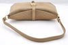 Authentic GUCCI Square GG Shoulder Bag Purse Suede Leather 0014147 Beige 6698I