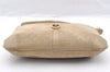 Authentic GUCCI Square GG Shoulder Bag Purse Suede Leather 0014147 Beige 6698I