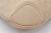 Authentic GUCCI Square GG Shoulder Bag Purse Suede Leather 0014147 Beige 6698I