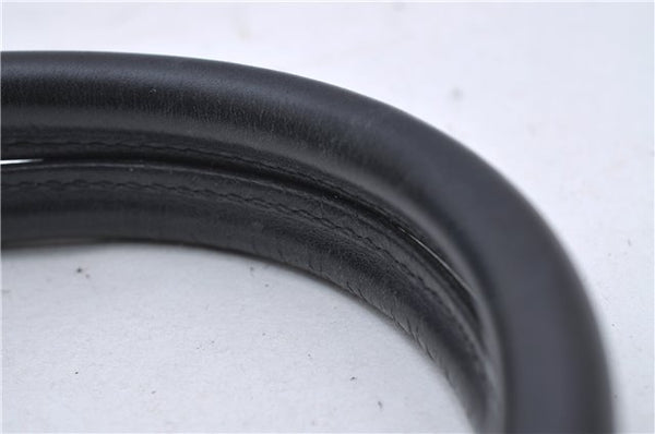 Authentic GUCCI Shoulder Tote Bag Purse GG Canvas Leather 0000855 Black 6699D