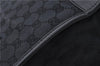 Authentic GUCCI Shoulder Tote Bag Purse GG Canvas Leather 0000855 Black 6699D