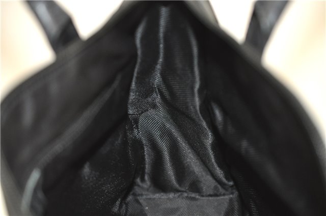 Authentic GUCCI Shoulder Tote Bag Purse GG Canvas Leather 0000855 Black 6699D