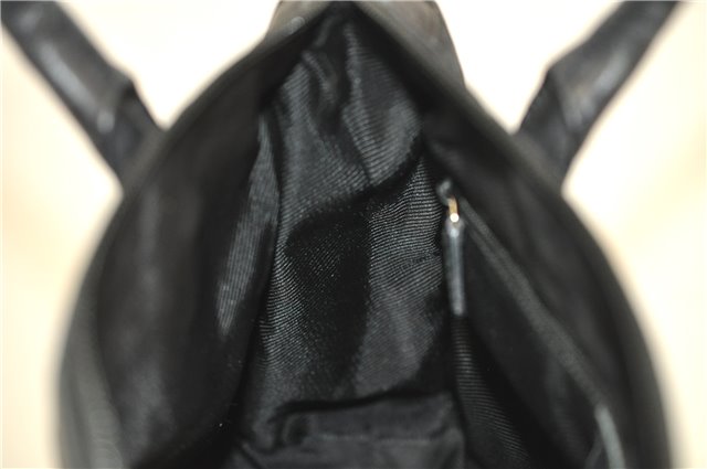 Authentic GUCCI Shoulder Tote Bag Purse GG Canvas Leather 0000855 Black 6699D