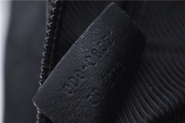 Authentic GUCCI Shoulder Tote Bag Purse GG Canvas Leather 0000855 Black 6699D