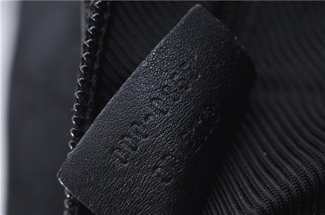 Authentic GUCCI Shoulder Tote Bag Purse GG Canvas Leather 0000855 Black 6699D