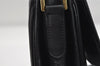 Authentic Burberrys Vintage Leather Shoulder Cross Body Bag Purse Black 6699I